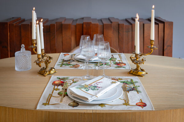 Set de table Au cœur de Noël - Blanc