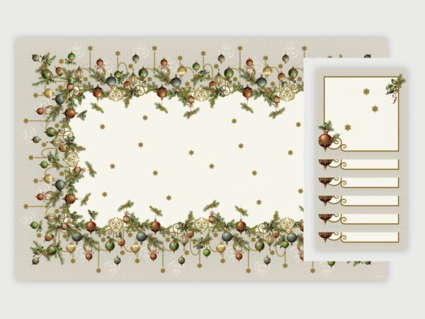 White table set for 6 guests – Au cœur de Noël