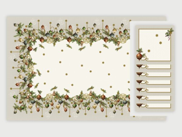 Kit table 8 convives « Au cœur de Noël » blanc