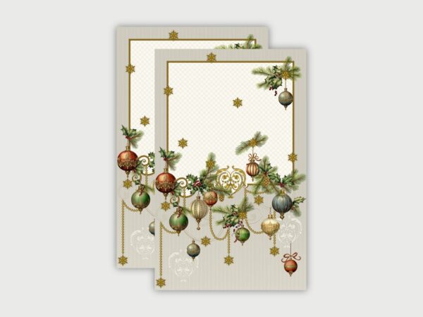 Lot de 2 torchons « Au cœur de Noël » blanc